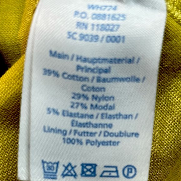 Boden Sarah Ponte Knit Dress in Mustard Yellow Green Size US 8R - Picture 6 of 8